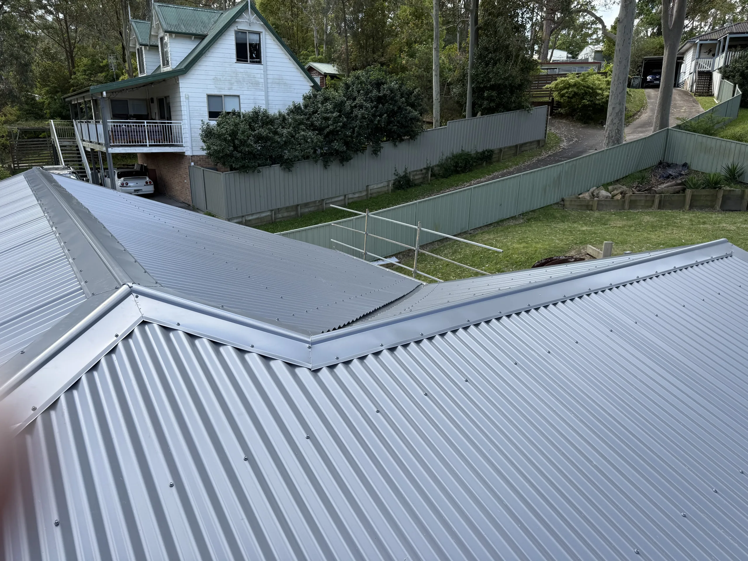 After: new Colorbond roof by Auzsheet Roofing